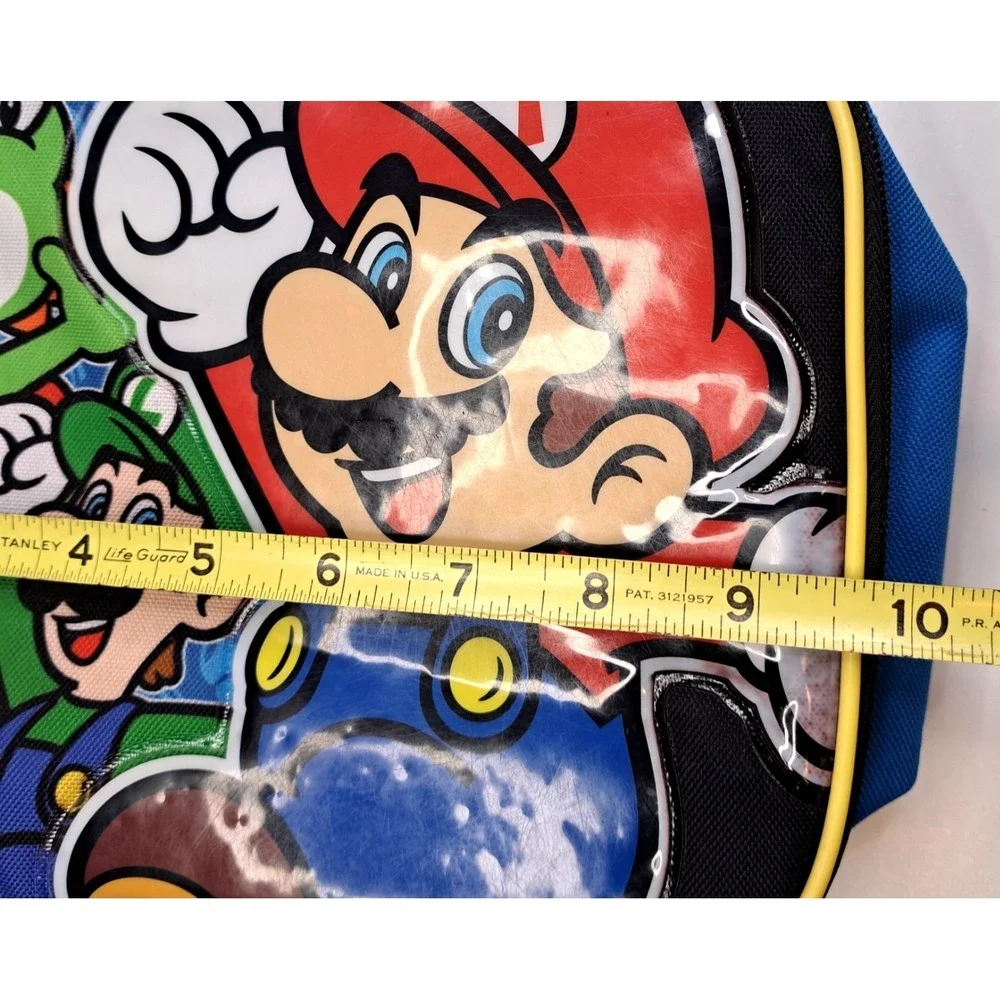 SUPER‎ MARIO BROS Luigi Yoshi Kids BPA-Free Insulated Lunch Bag Box Pre-own